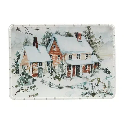 CERTIFIED INTERNATIONAL WINTER'S FROST SERVING PLATTER