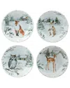 Certified International Winter's Frost Soup Bowls, Set Of 4