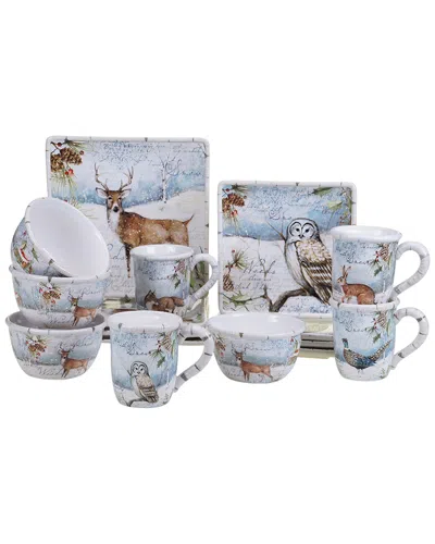 Certified International Winter's Lodge 16pc Dinnerware Set