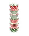 Certified International Winter Medley 13 oz All Purpose Bowls Set Of 6, Service For 6 In Multi
