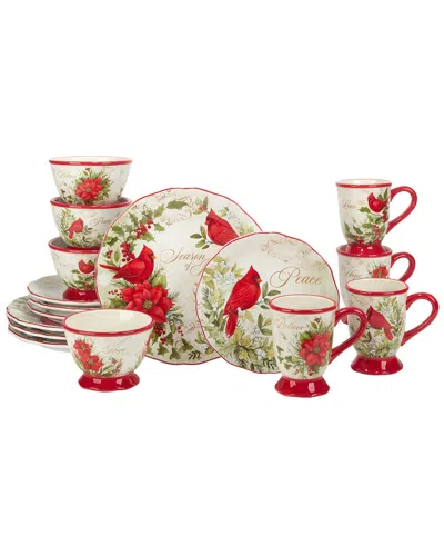 Certified International Winter's Medley 16pc Dinnerware Set In Multi