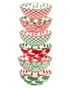 Certified International Winter Medley Large All Purpose Bowls (set Of 6)