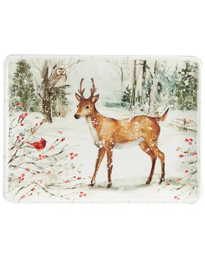CERTIFIED INTERNATIONAL CERTIFIED INTERNATIONAL WINTER'S WALK RECTANGULAR PLATTER