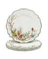Certified International Winters Forest Salad Plates, Set Of 4 In Micscellaneous