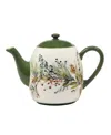 Certified International Winters Forest Teapot In Multi