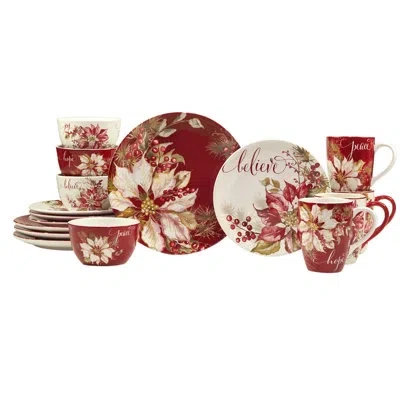 Certified International Winters Joy 16pc Dinnerware Set In Multicolor