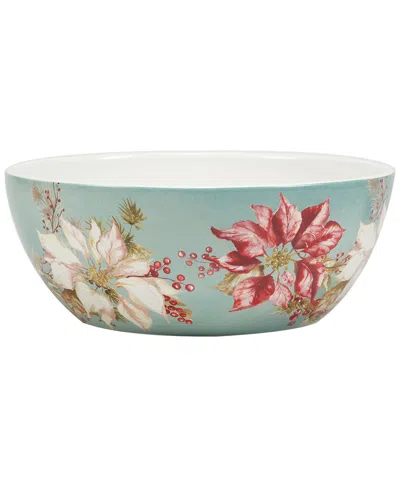 Certified International Winters Joy Deep Bowl 104 oz Capacity In Red