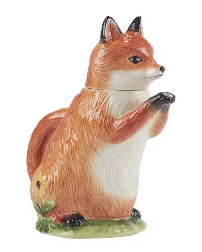 Certified International Woodland Critters 3d Fox Teapot In Brown