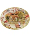 Certified International Woodland Critters Oval Platter In Micscellan