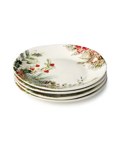Certified International Woodland Dessert Plates, Set Of 4 In Multi