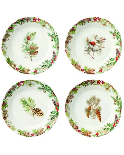 Certified International Woodland Set Of 4 Dinner Bowls In Multi