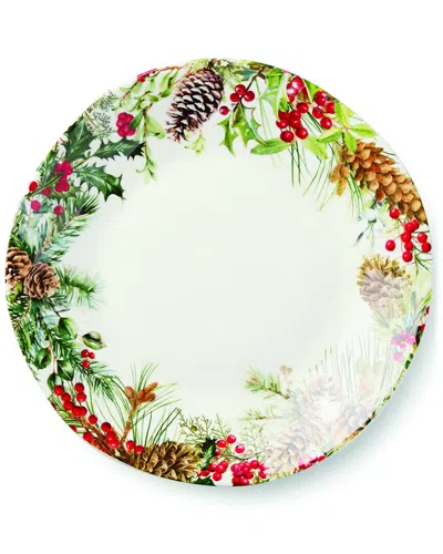 Certified International Woodland Set Of 4 Dinner Plates In Multi