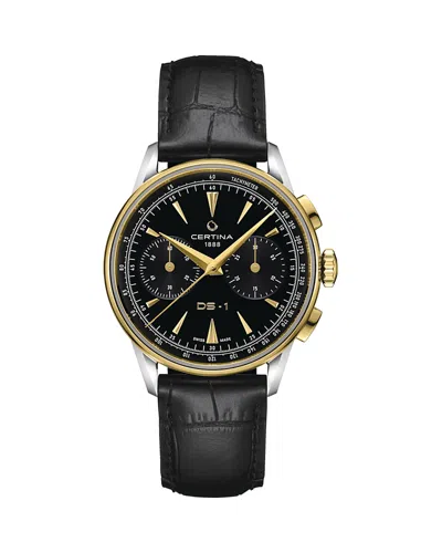 Certina Ds 1 Chronograph, 42mm In Black