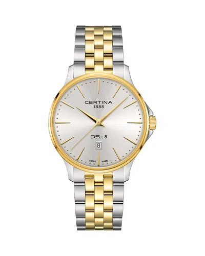 Certina Ds 8 Gent Watch, 40mm In Gold