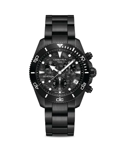 Certina Ds Action Chronograph, 42mm In Black