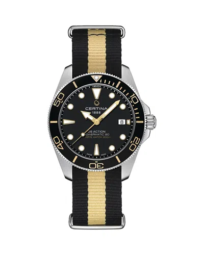Certina Ds Action Diver Watch, 41mm In Black