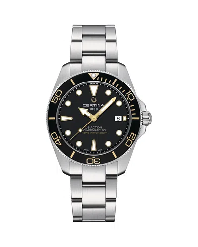 Certina Ds Action Diver Watch, 41mm In Black
