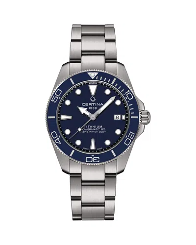 Certina Ds Action Diver Watch, 41mm In Metallic