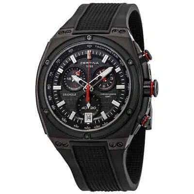 Pre-owned Certina Ds Eagle Chronograph Gmt Black Dial Men's Watch C023.739.17.051.00