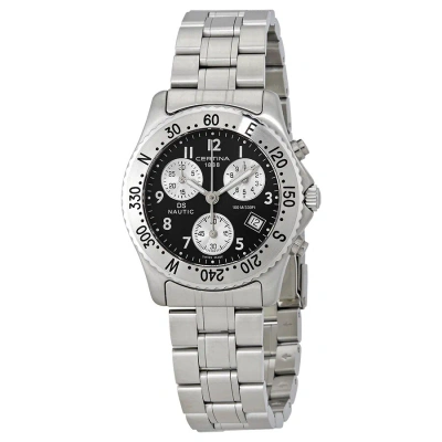 Certina Ds Nautic Chronograph Black Dial Men's Watch C542.7118.42.92 In White