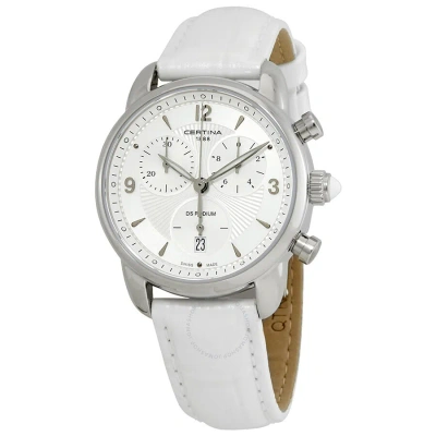 Certina Ds Podium Chronograph Silver Dial Ladies Watch C025.217.16.017.00 In White