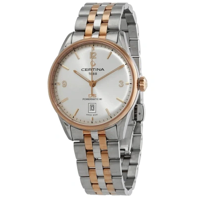 Certina Ds Powermatic Automatic Silver Dial Men's Watch C026.407.22.037.00 In Two Tone  / Gold / Gold Tone / Rose / Rose Gold / Rose Gold Tone / Silver