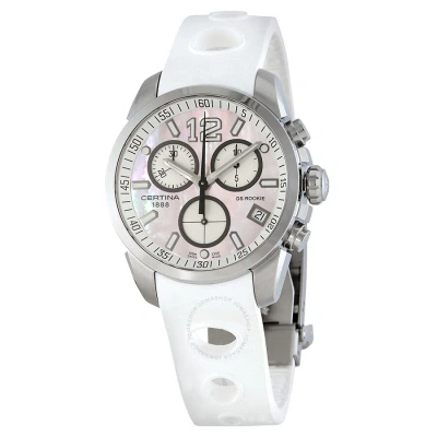 Certina Ds Rookie Chronograph Mother Of Pearl Dial Unisex Watch C016.417.17.117.00 In White