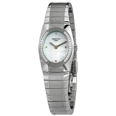 Certina Ds Spel Mini Quartz Diamond  Dial Ladies Watch C322.7154.48.91 In Metallic