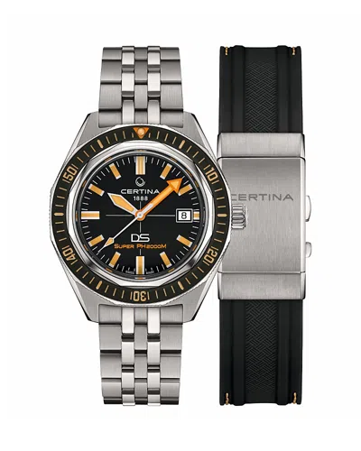 Certina Ds Super Ph2000m Watch, 43mm In Metallic