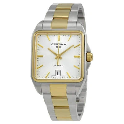 Certina Ds Trust Quartz Silver Dial Two-tone Ladies Watch C0195102203100 In Two Tone  / Gold Tone / Silver / Yellow