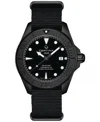 CERTINA MEN'S SWISS AUTOMATIC DS ACTION BLACK SYNTHETIC NYLON STRAP WATCH 43MM