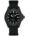 Certina Men's Swiss Automatic Ds Action Black Synthetic Nylon Strap Watch 43mm In No Color