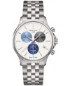 Certina Men's Swiss Chronograph Ds-8 Silver-tone Titanium Bracelet Watch 41mm