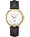 Certina Men's Swiss Ds-8 Brown Leather Strap Watch 40mm