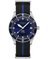 Certina Men's Swiss Ds Heritage Blue Nato Strap Watch 41mm
