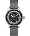 Certina Unisex Swiss Automatic Ds Podium Diamond (1/20 Ct. T.w.) Black Synthetic Strap Watch 39mm In Black Mother Of Pearl