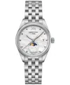 Certina Women's Swiss Ds-8 Moon Phase Stainless Steel Bracelet Watch 33mm In Mother Of Pearl