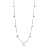 Cervin Blanc Women's Diamond By The Inch Rubover Necklace In 18ct White Gold