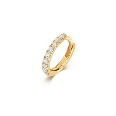 Cervin Blanc Women's Diamond Cartilage Hoop In Yellow Gold