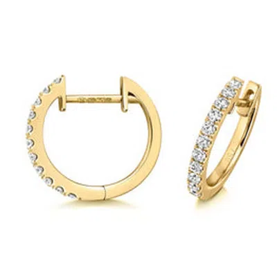 Cervin Blanc Women's Diamond Hoops In Gold