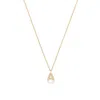 Cervin Blanc Women's Diamond Initial A Necklace In Gold In Gold