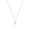 Cervin Blanc Women's Diamond Initial F Necklace In Gold In Gold