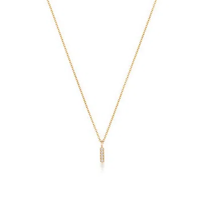 Cervin Blanc Women's Diamond Initial I Necklace In Gold