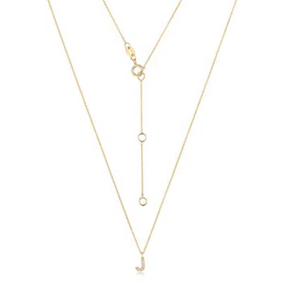 Cervin Blanc Women's Diamond Initial J Necklace In Gold