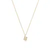 Cervin Blanc Women's Diamond Initial Necklace In 18ct Gold - 1.5g