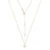 Cervin Blanc Women's Diamond Initial U Necklace In Gold In Gold