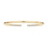 Cervin Blanc Women's Diamond Open Bangle In 18ct Yellow Gold Stackable In Gold