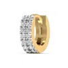 Cervin Blanc Women's Diamond Row Cartilage Hoop In Yellow Gold Piercing In Gold