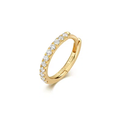 Cervin Blanc Women's Gold & Diamond Cartilage Hoop Earrings