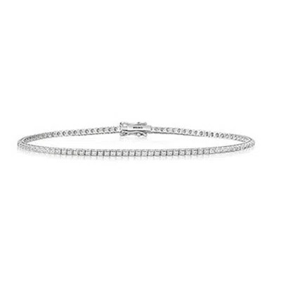 Cervin Blanc Women's Half Carat Diamond Tennis Bracelet In White Gold